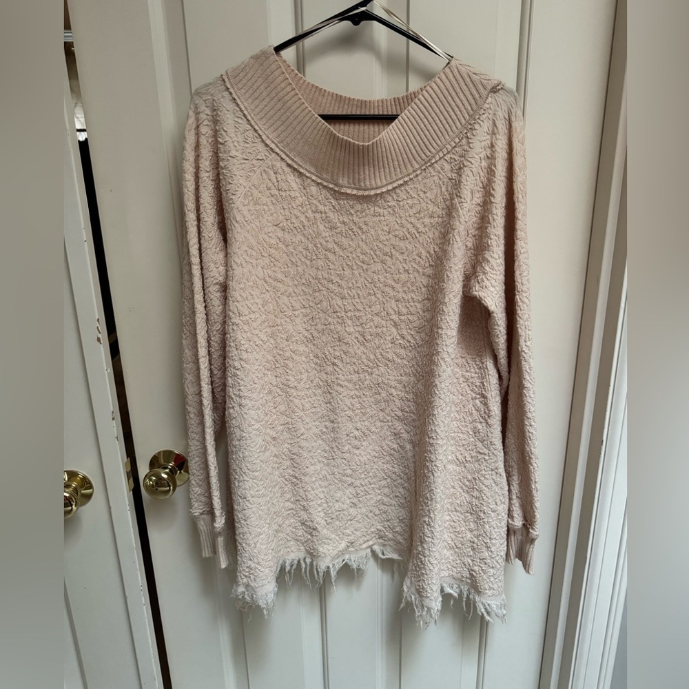 Free People Broken Glass Textured Fringe Tunic - Picture 3 of 6